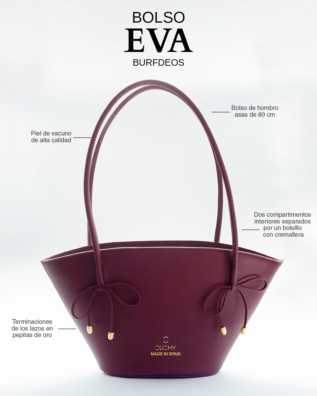 Bolso Eva Burdeos