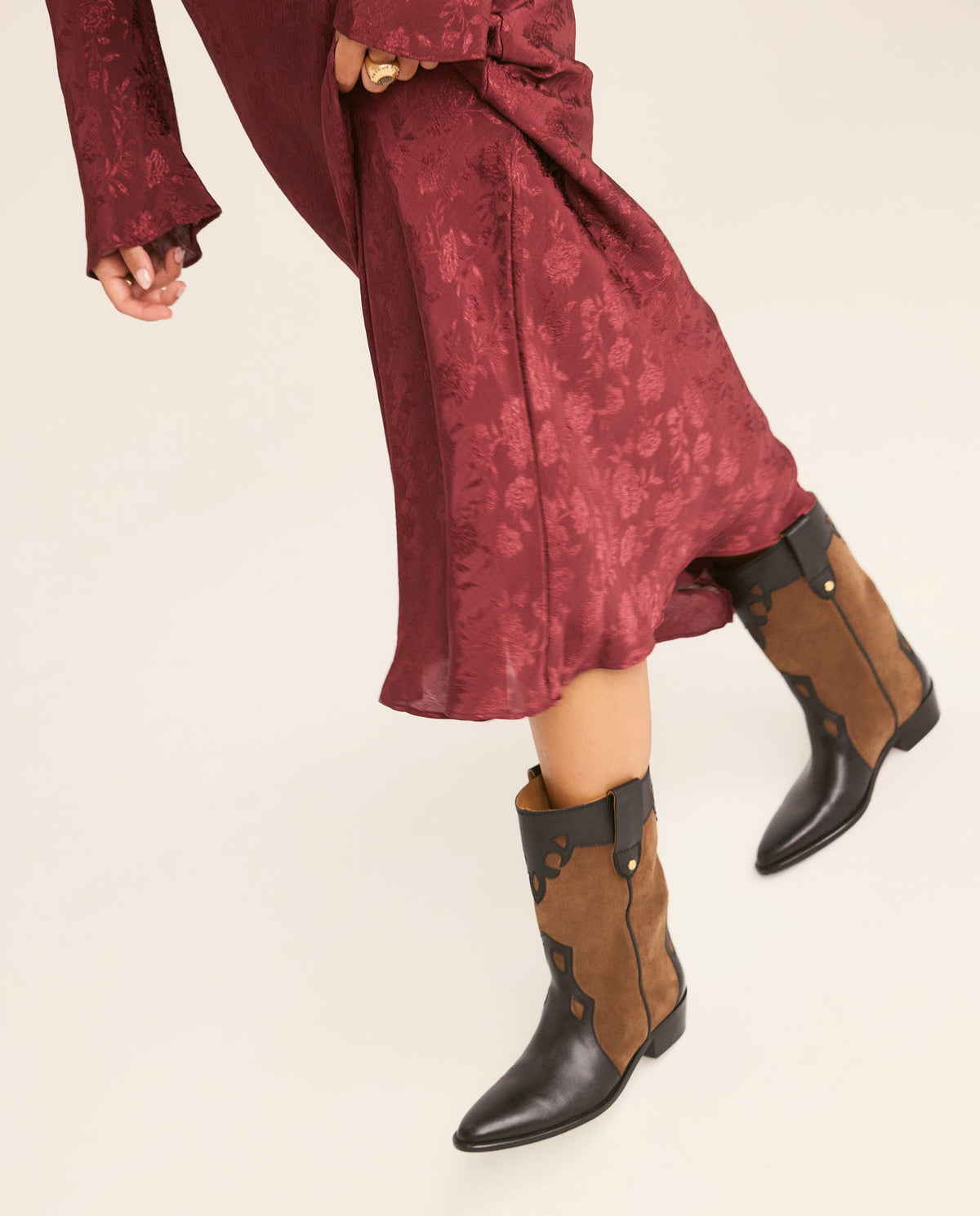 Molly Black and Cognac Boots