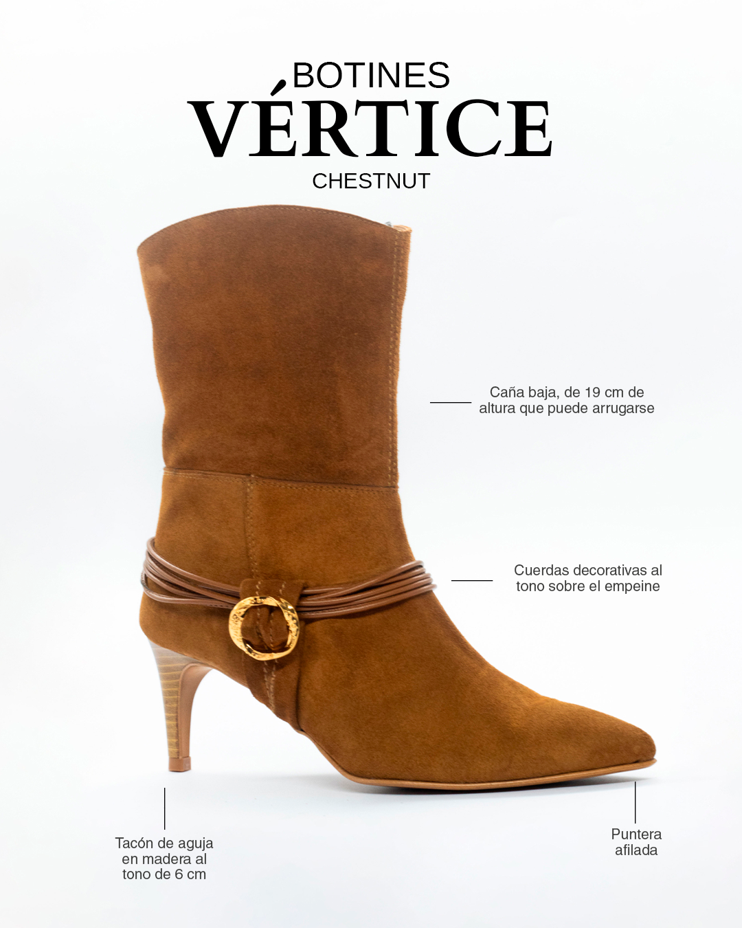 Botines Vertice Chestnut
