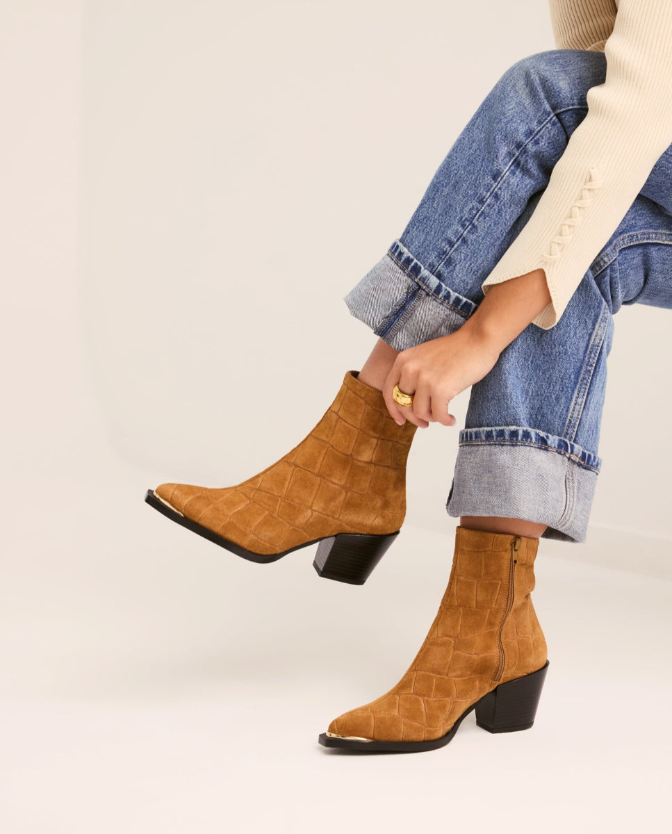 Botines Ania Camel