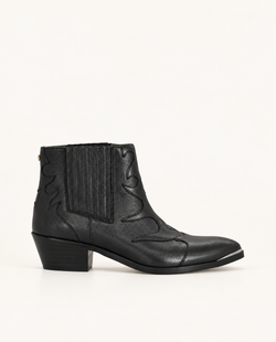 Silvia Black Ankle Boots