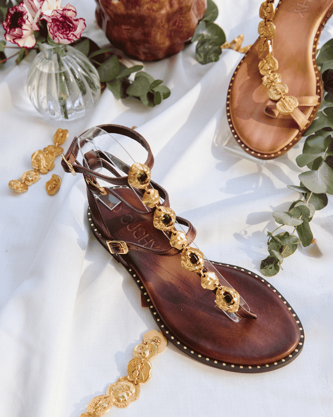 Selene Chocolate Sandals