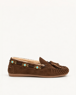 Mocassins Siena Chocolate Lã de Carneiro
