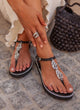 Greek leather sandals | Aquiles Platform Silver Black