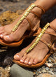 Sandalias griegas de piel | Hidra Natural