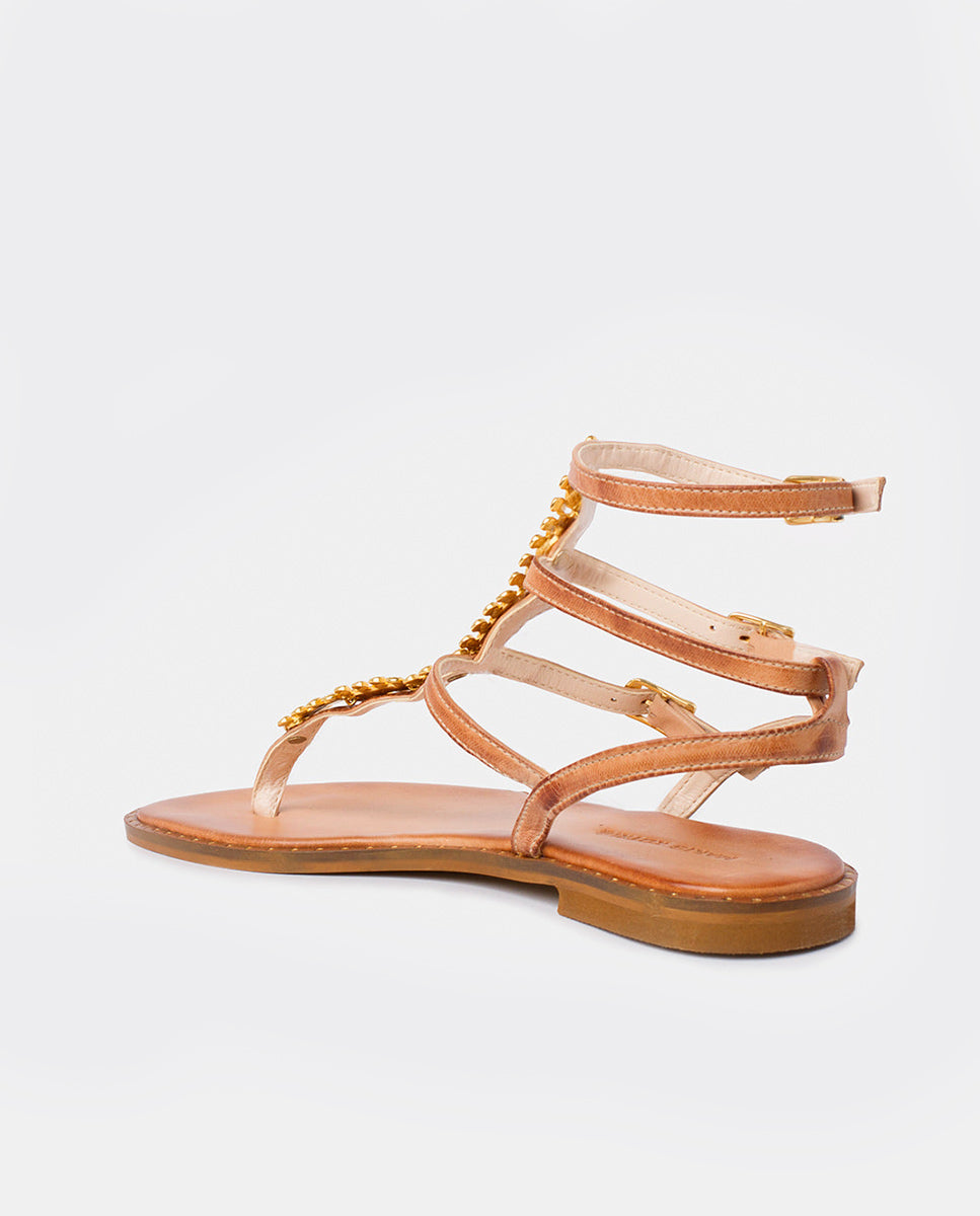 Greek leather sandals | Hidra Natural