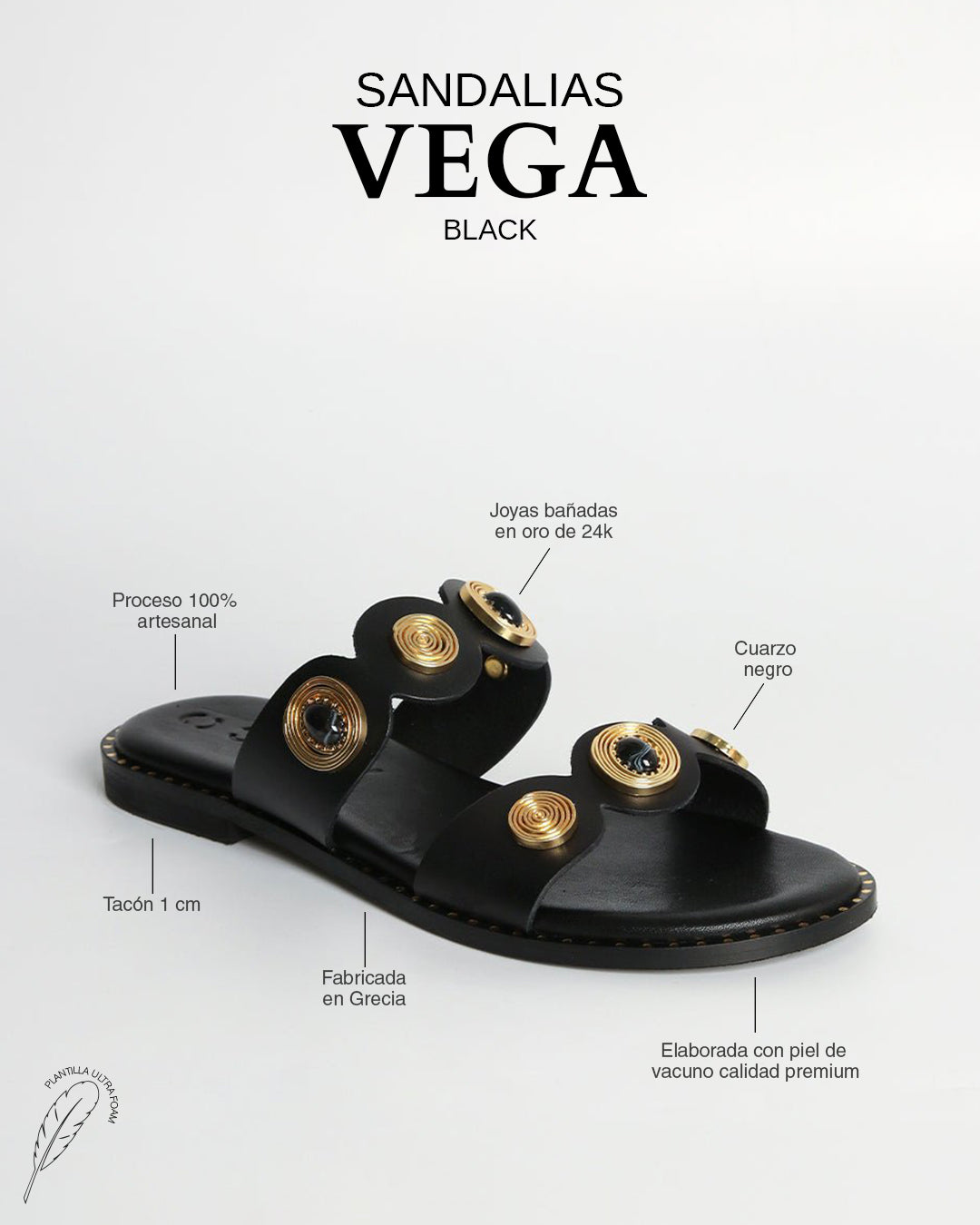 Sandalias Vega Black