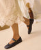 Olivia Black 24K Gold Ballerinas