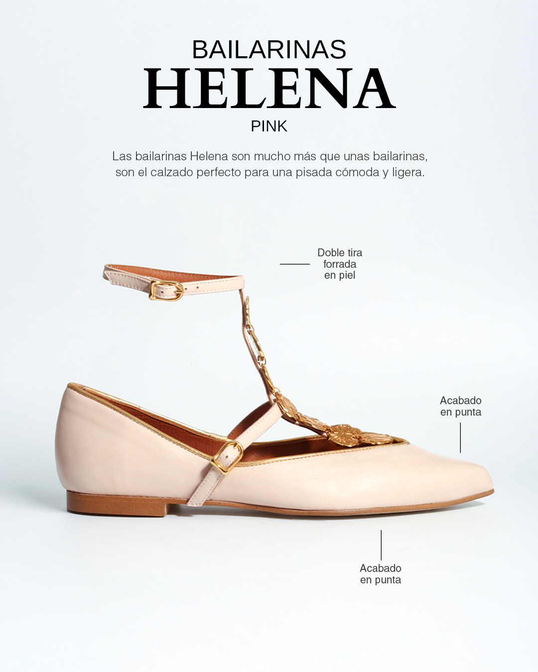 Bailarinas Helena Pink oro 24 K