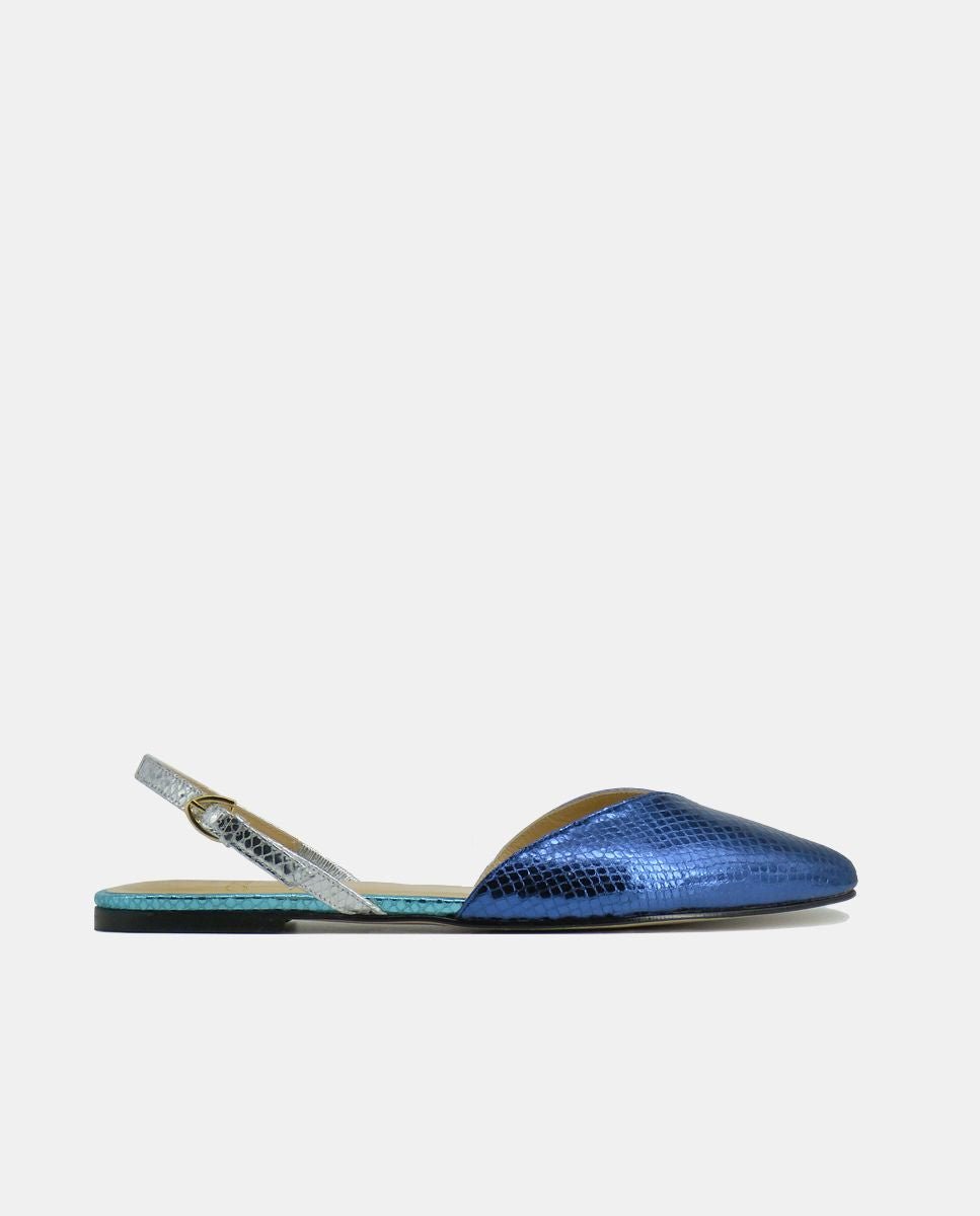 Bailarinas Amanda Metal Blue - cuchy.es