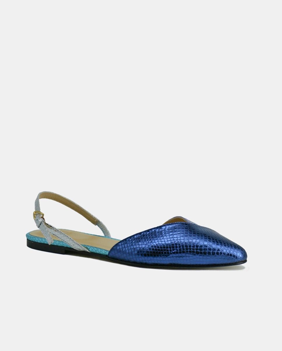 Bailarinas Amanda Metal Blue - cuchy.es