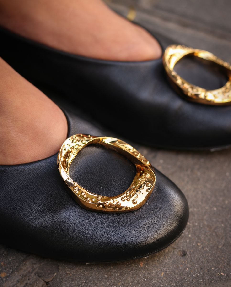 Bailarinas Noa Black oro 24k - cuchy.es