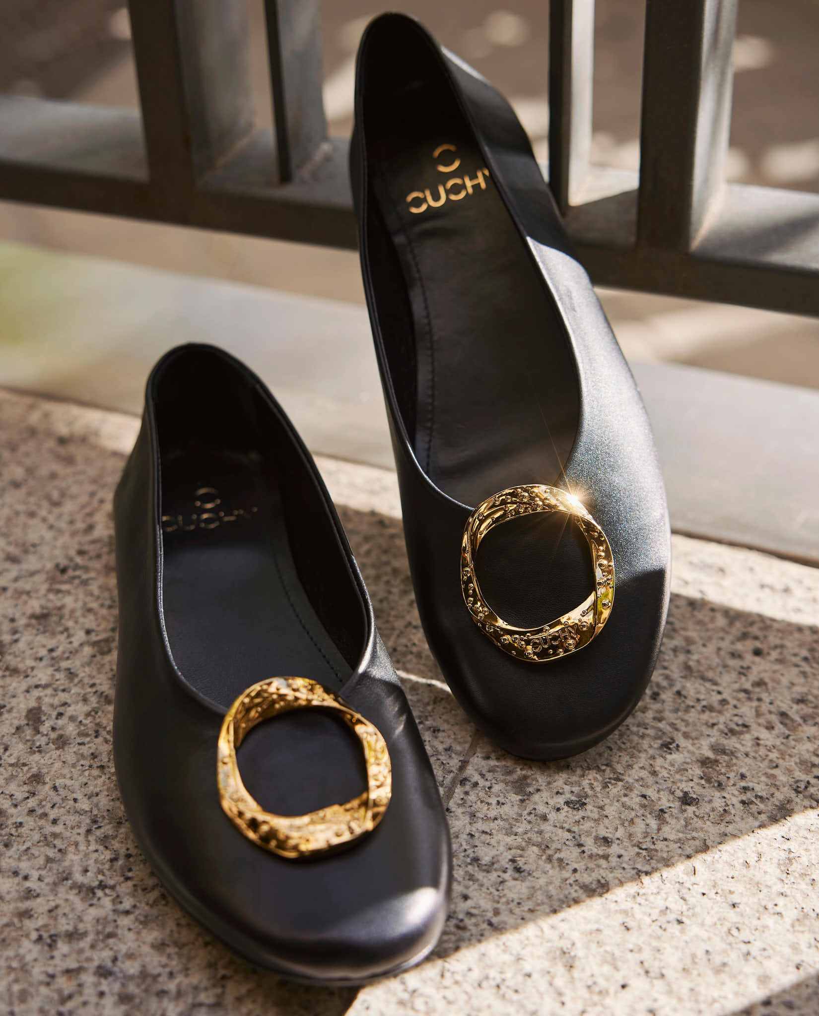 Bailarinas Noa Black oro 24K - cuchy.es