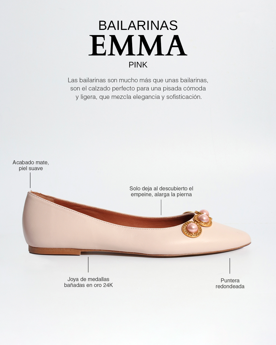 Emma Pink Ballerinas