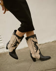 Botas Amelie Black y Beige