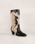 Botas Amelie Black y Beige