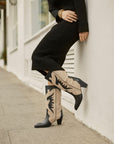 Botas Amelie Black y Beige