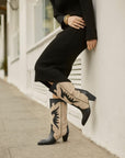 Botas Amelie Black y Beige