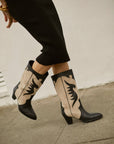 Botas Amelie Black y Beige