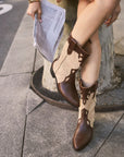 Botas Molly choco & Beige