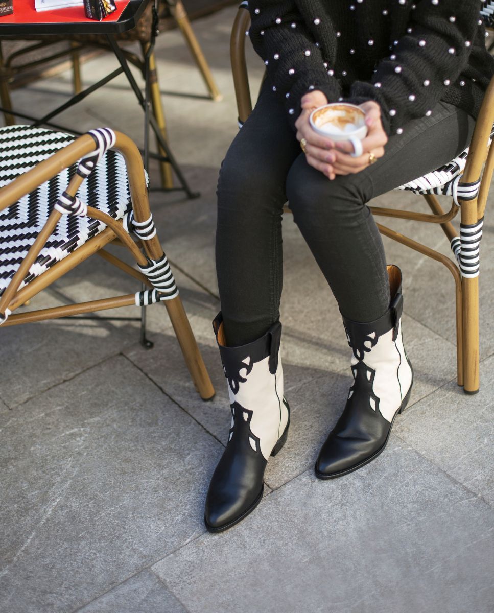 Botas Molly Black y Blanco