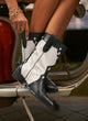 Western leather boot | Molly Black and White