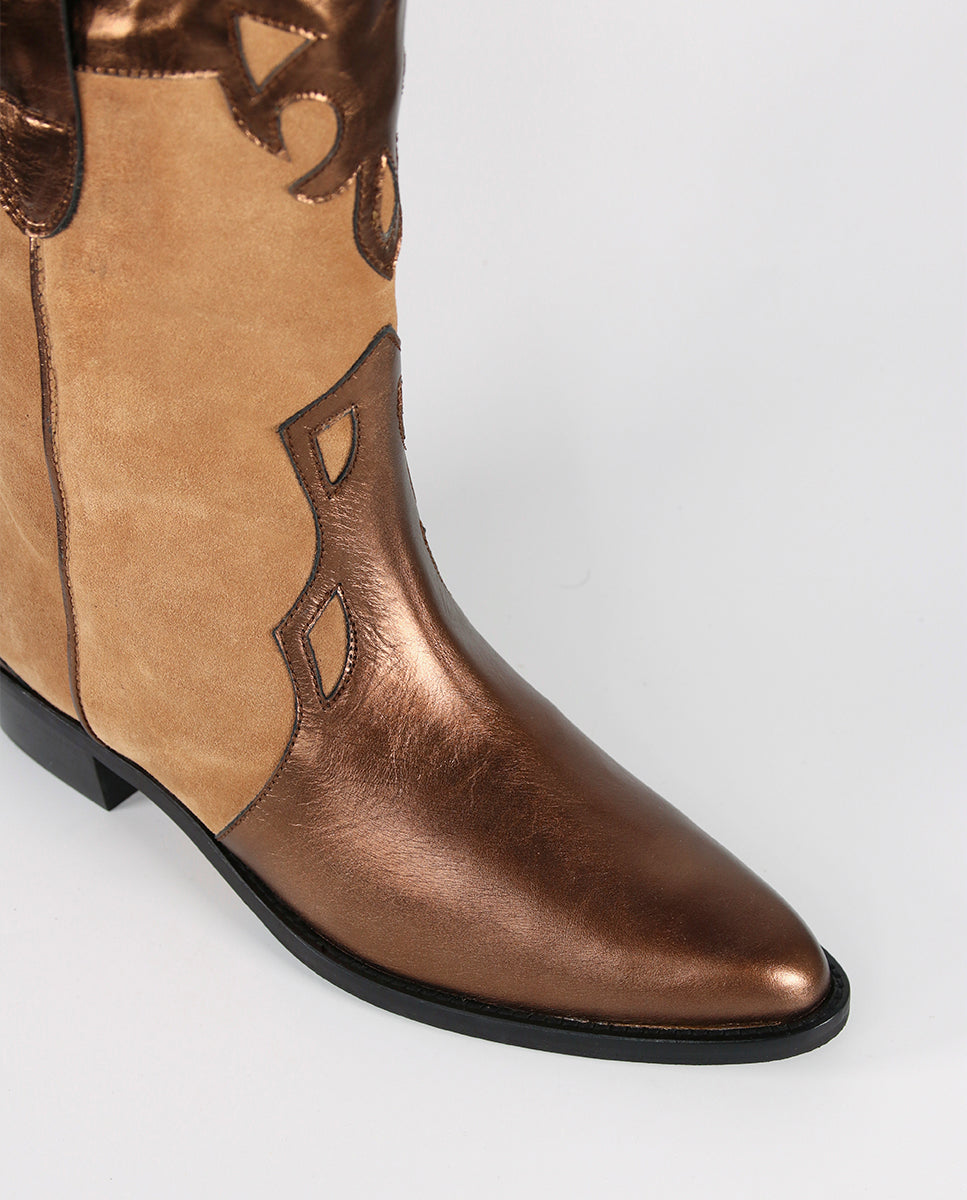 Botas Molly Bronze y avena