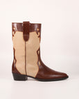 Botas Molly choco & Beige