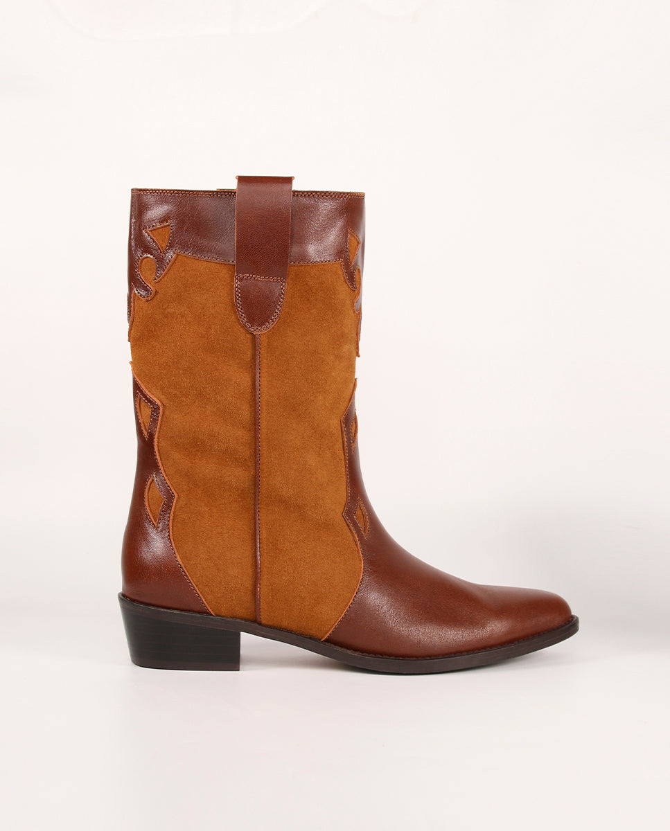 Botas Molly Choco y Caramelo