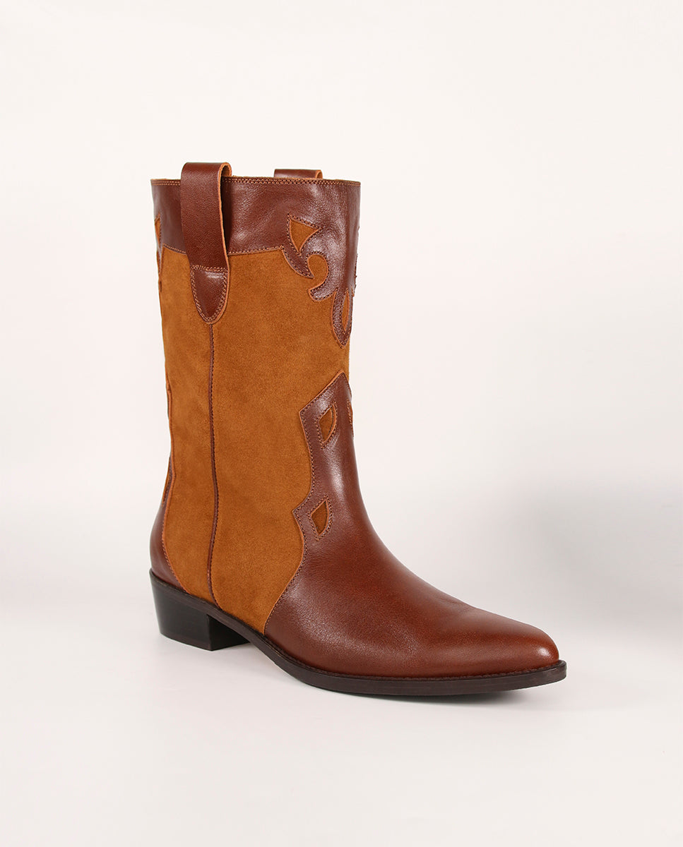 Botas Molly Choco y Caramelo