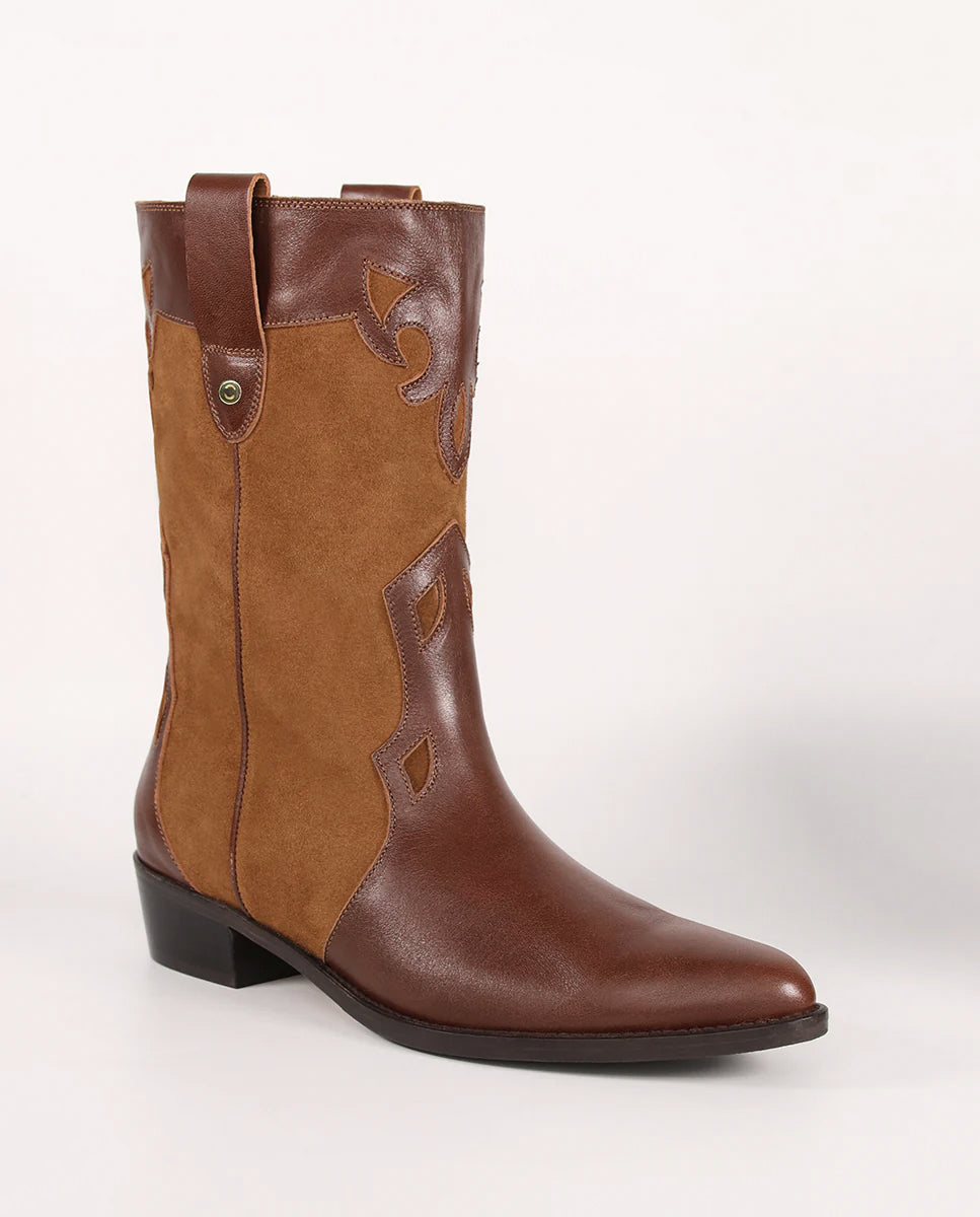 Molly Choco and Caramel Boots