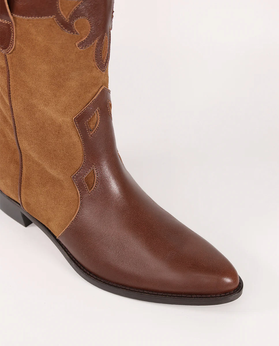 Molly Choco and Caramel Boots