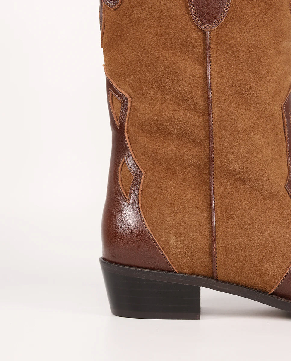 Molly Choco and Caramel Boots
