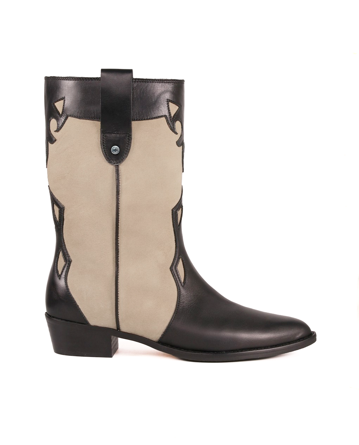 Botas Molly Black y Beige