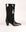 Western leather and suede heeled boot | Amelie Total Black