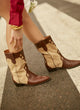 Western leather boot | Molly Saddle & Beige