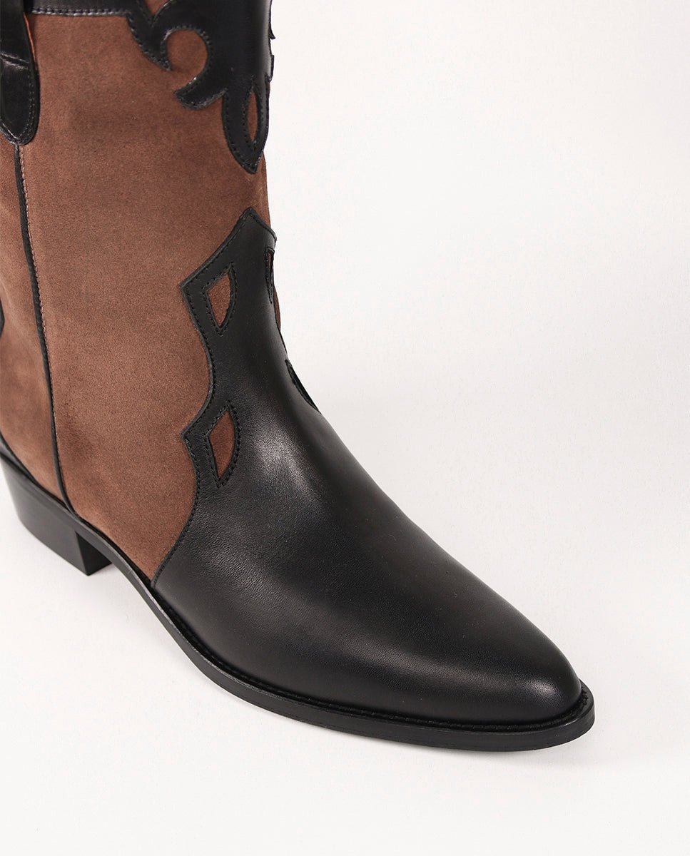 Bota Molly black y coñac - cuchy.es