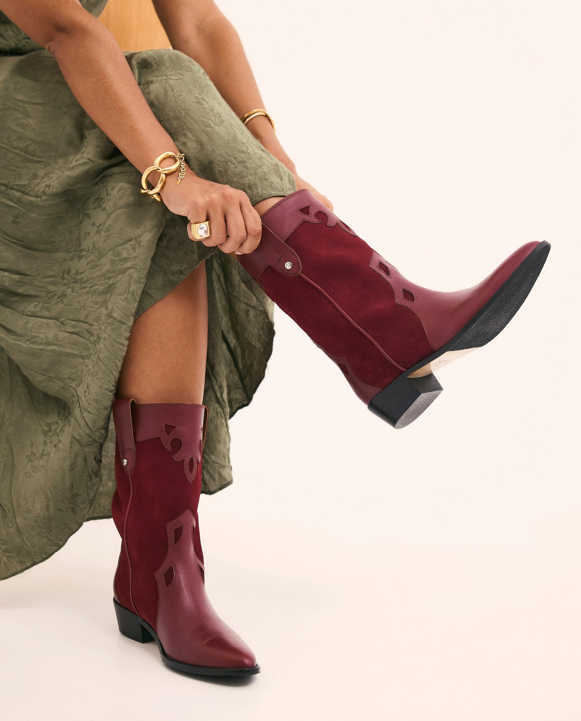 Botas Molly total Burgundy