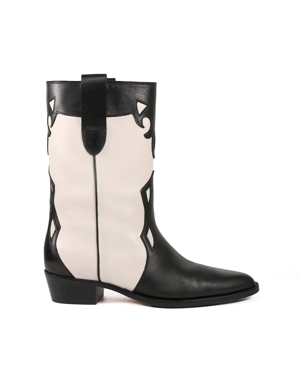Botas Molly Black y Blanco