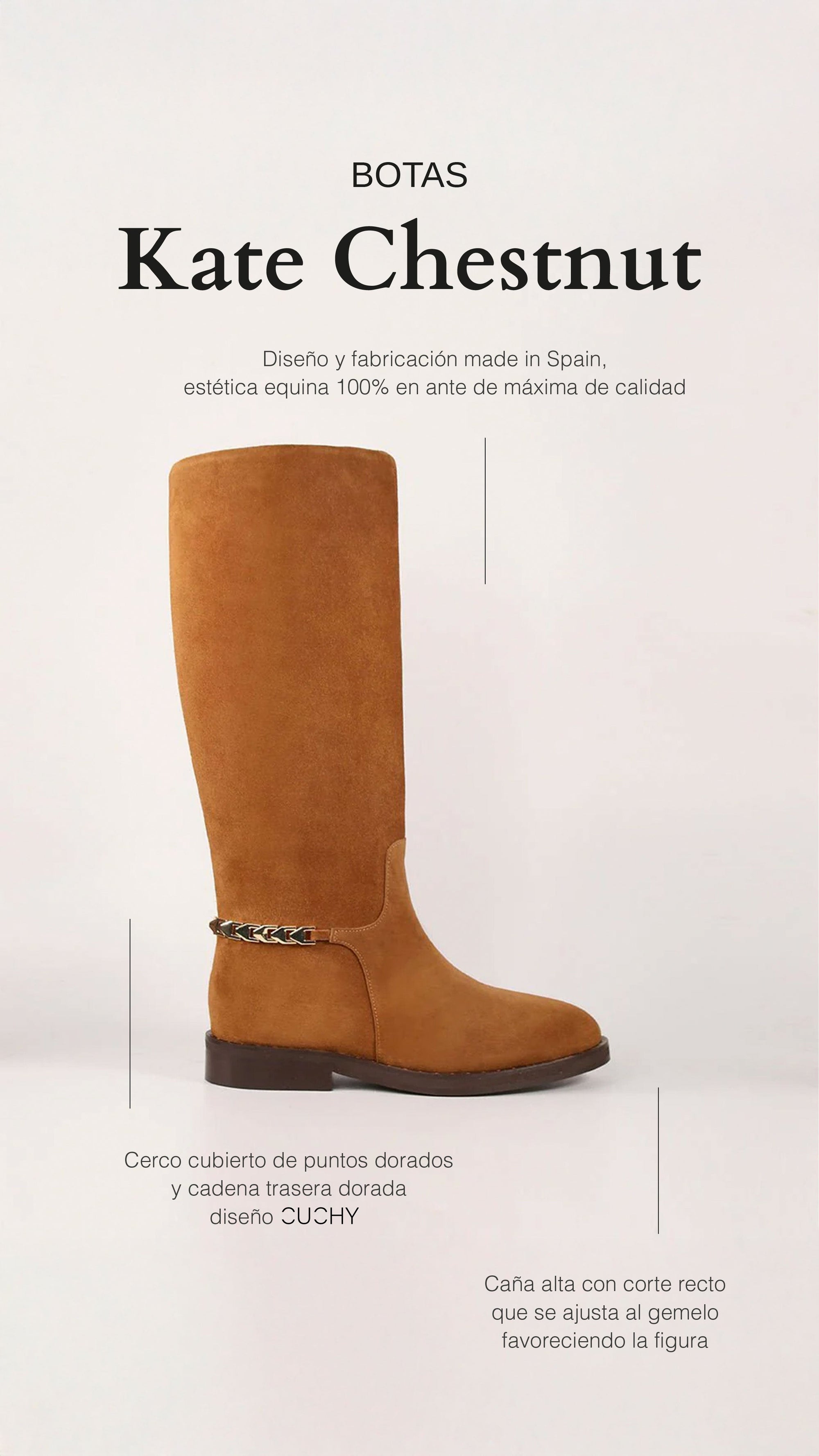 Botas Kate Chestnut - cuchy.es