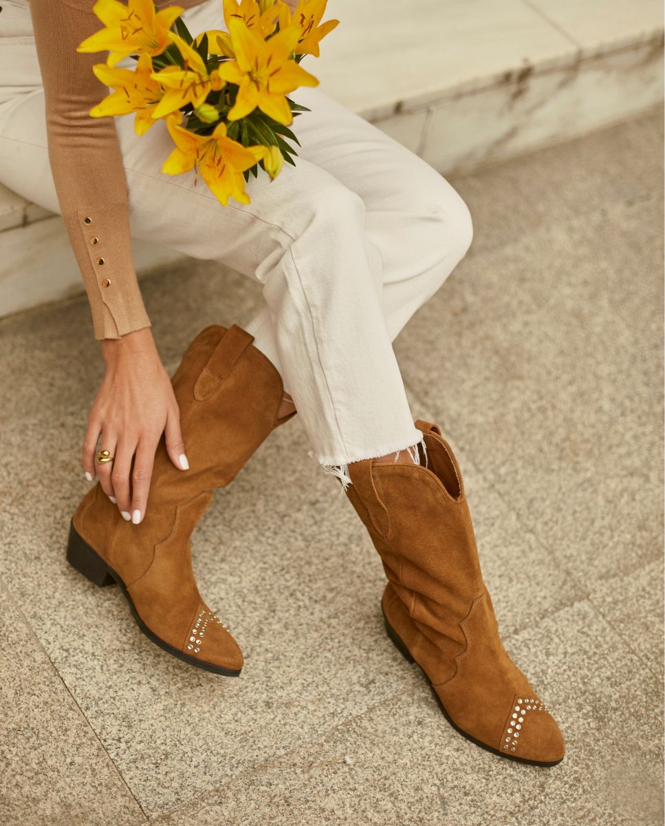 Botas Manuela Camel - cuchy.es