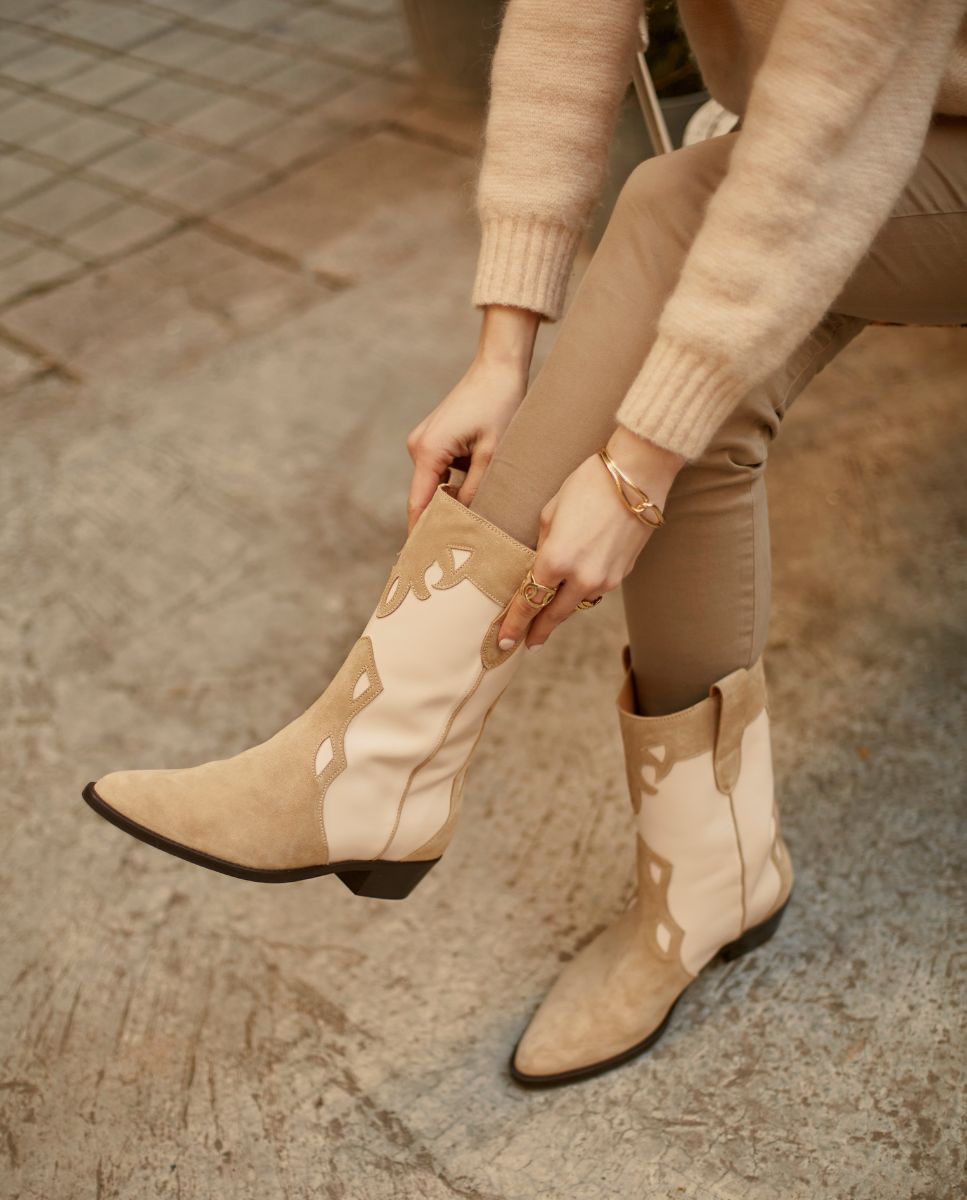 Botas Molly Arena Nude - cuchy.es