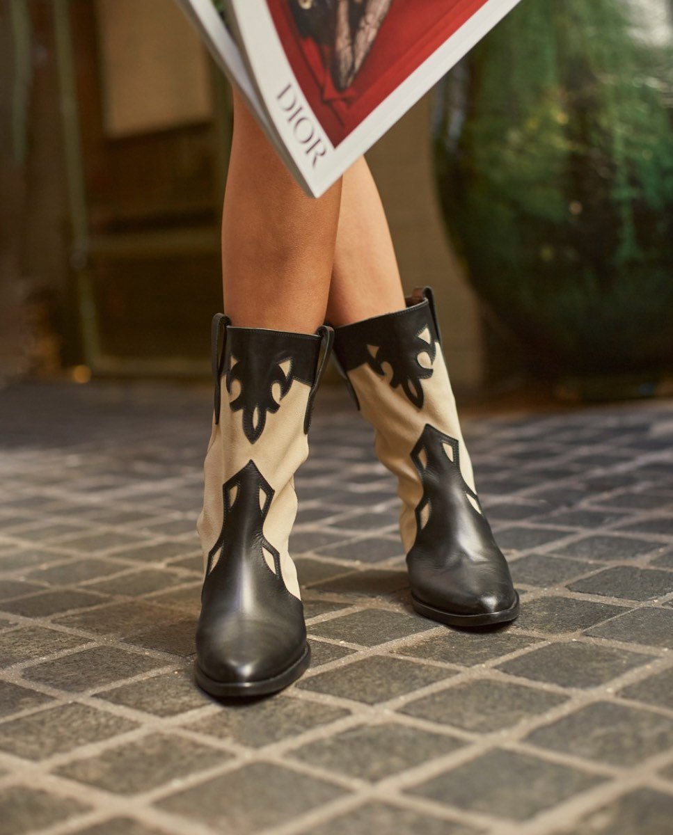 Botas Molly Black y Beige - cuchy.es