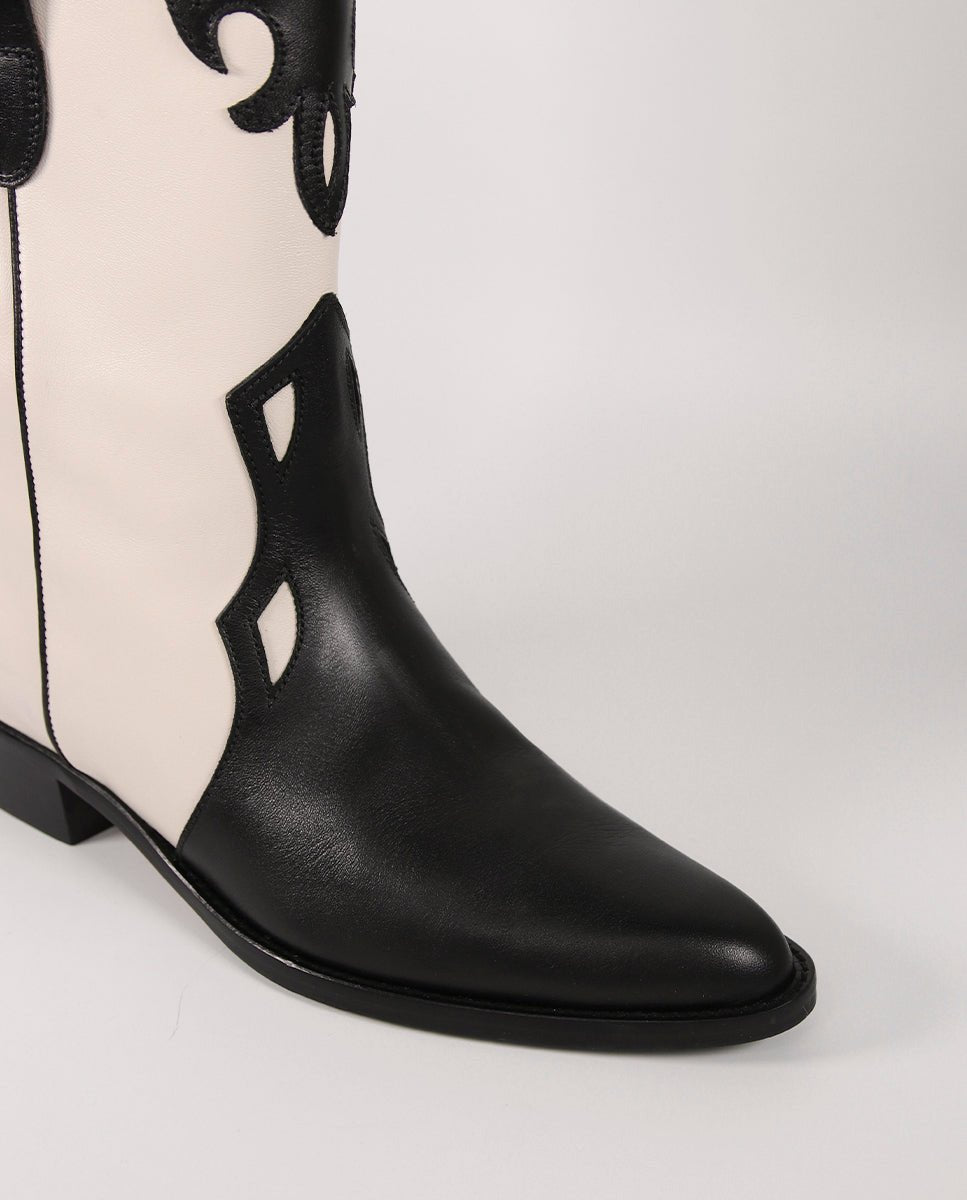 Botas Molly Black y Blanco - cuchy.es