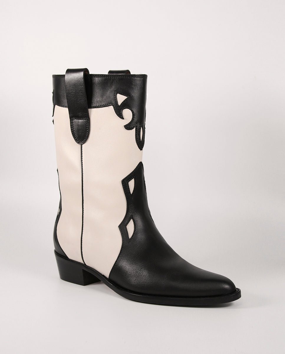 Botas Molly Black y Blanco - cuchy.es
