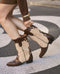 Botas Molly choco & Beige - cuchy.es
