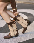 Botas Molly choco & Beige - cuchy.es