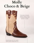 Botas Molly choco & Beige - cuchy.es