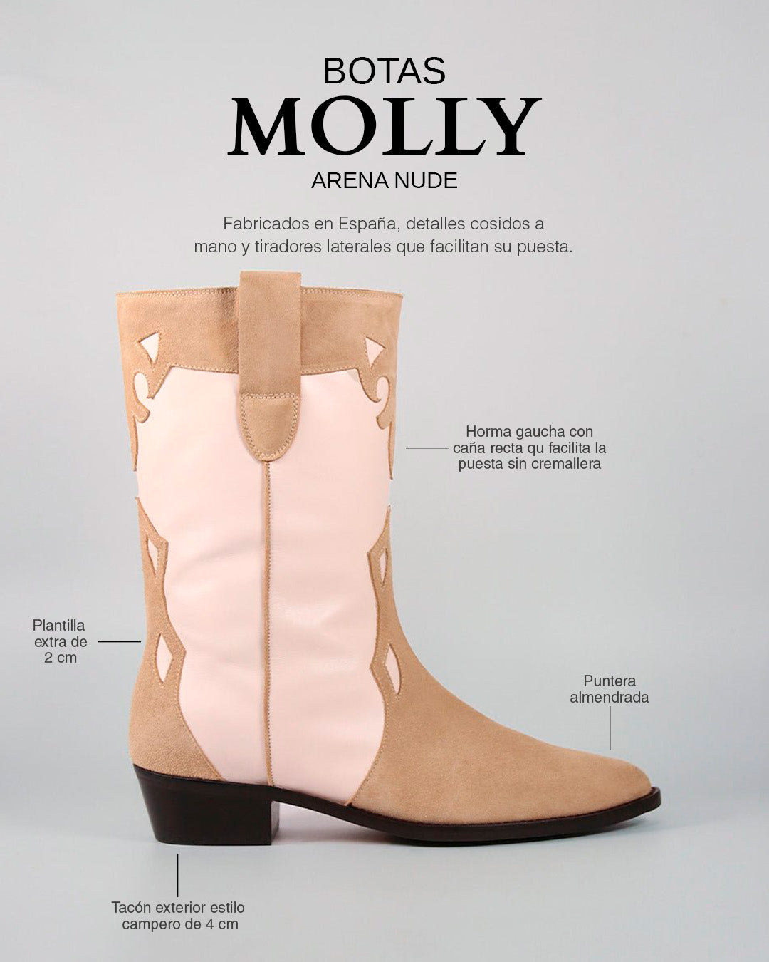 Botas Molly Arena Nude