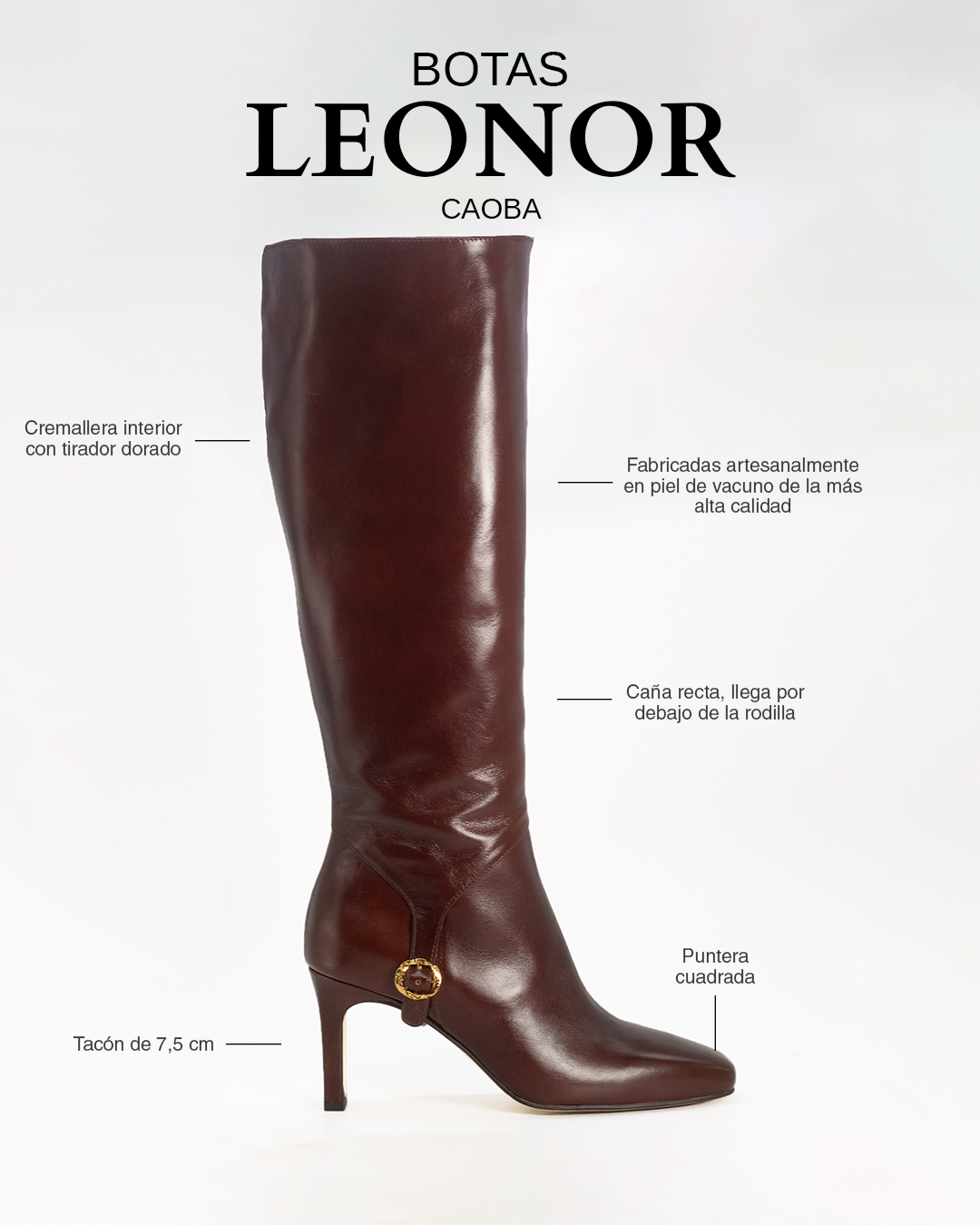 Botas Leonor Caoba